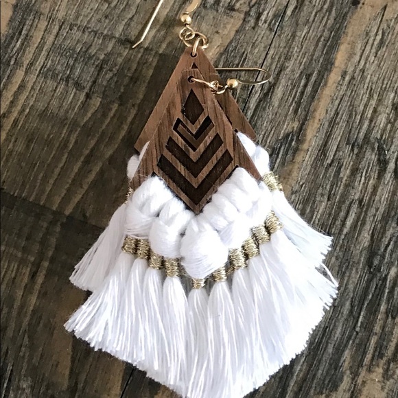 Macrame earrings - Picture 3 of 5